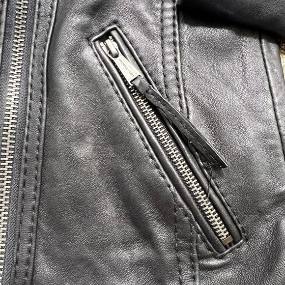 Michael Kors leather Motorcycle jacket in black - Picture 8 of 10